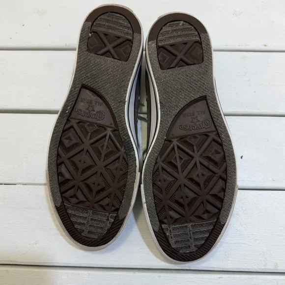 Converse All Star Chuck Taylor Low Charcoal Canvas Sneaker Mens 5 Women’s 7 - Picture 9 of 10